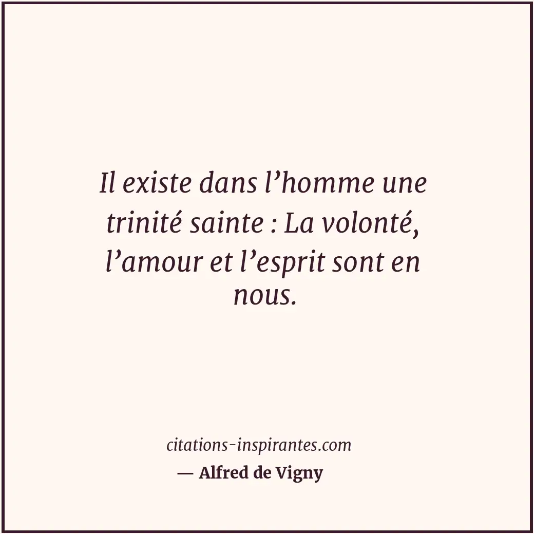 Citation de Alfred de Vigny