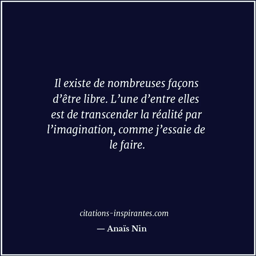 Citation de Anaïs Nin