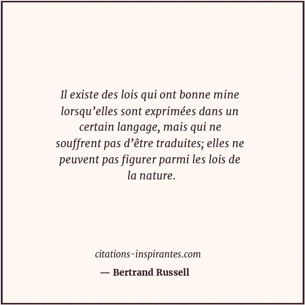 Citation de Bertrand Russell