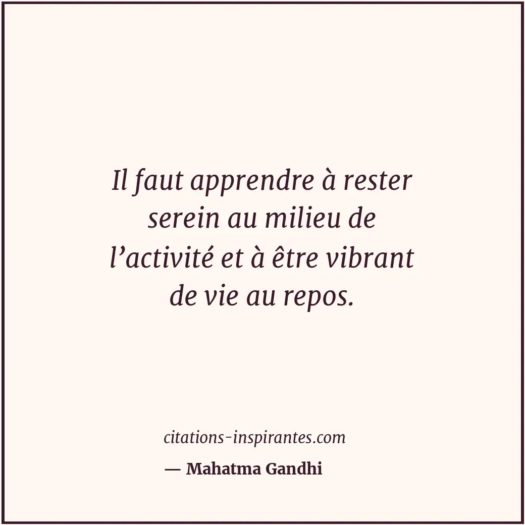 Citation de Mahatma Gandhi