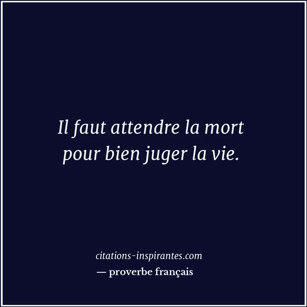 Citation de proverbe français