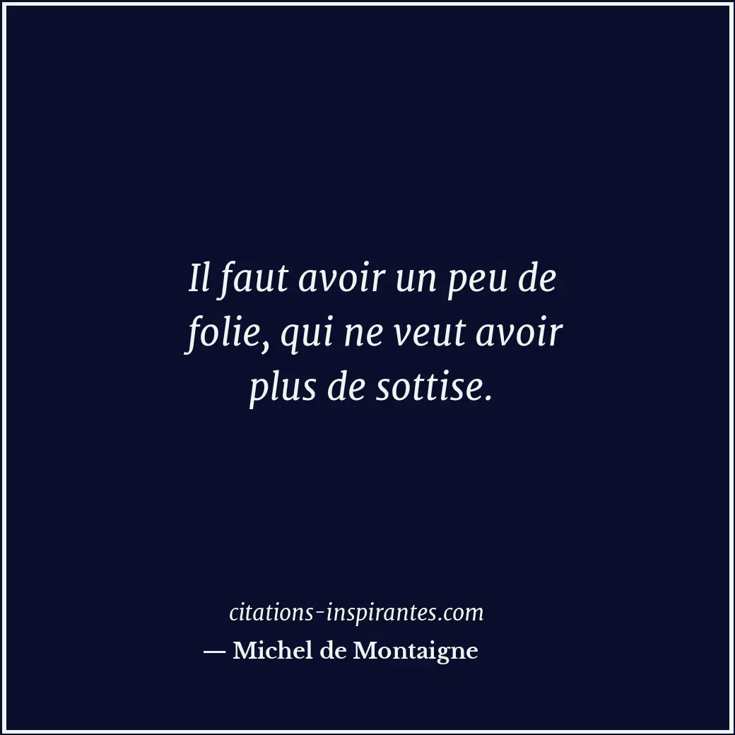 Citation de Michel de Montaigne