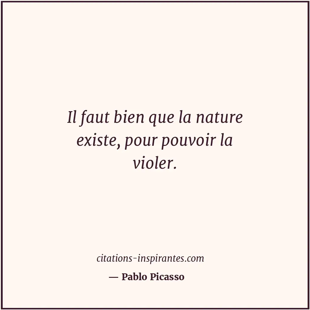 Citation de Pablo Picasso