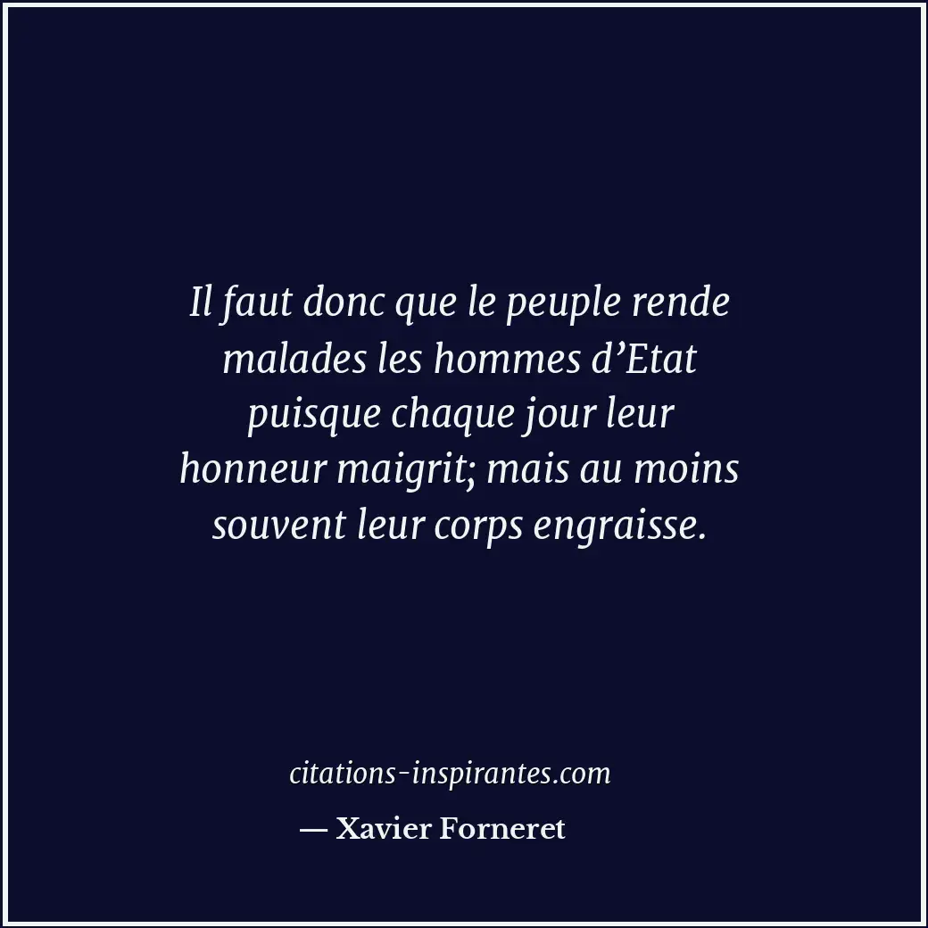 Citation de Xavier Forneret