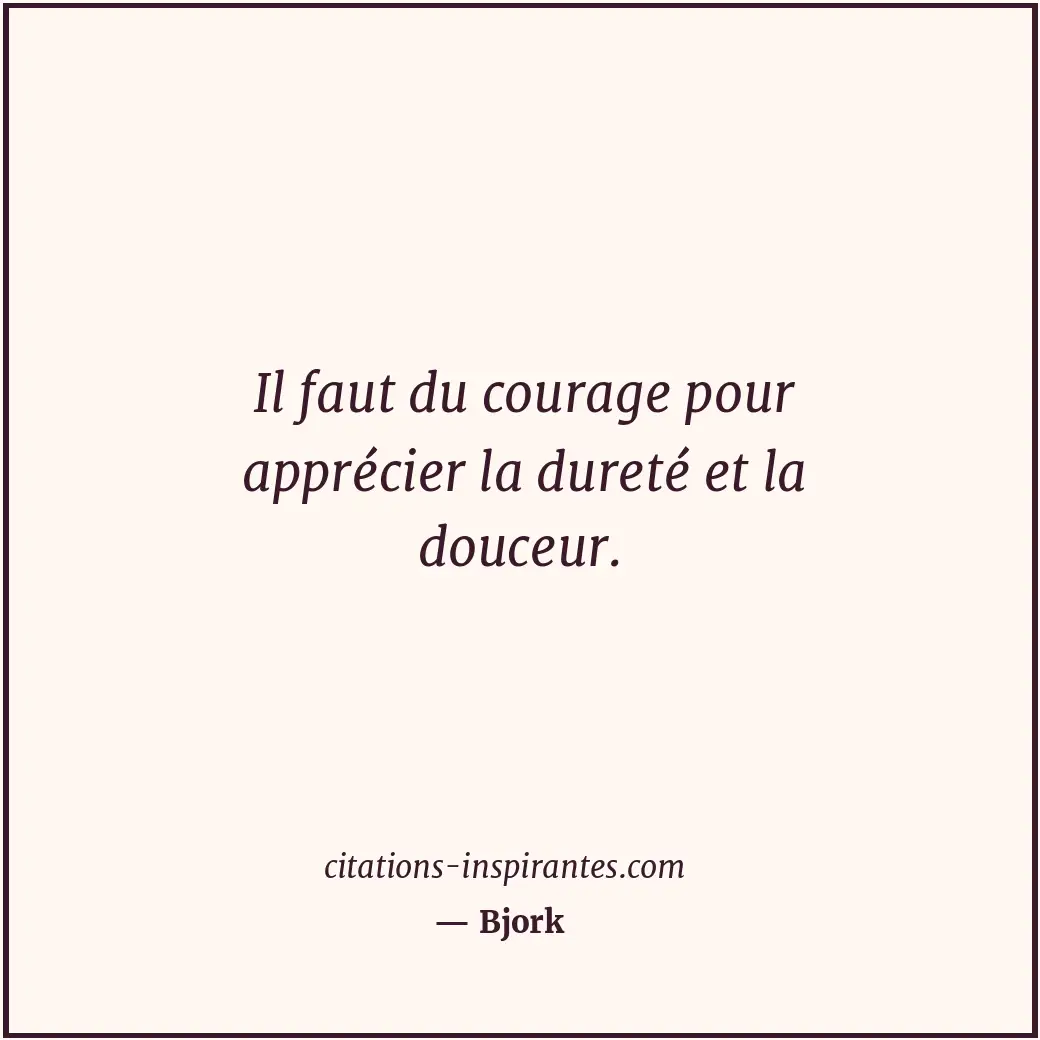 Citation de Bjork