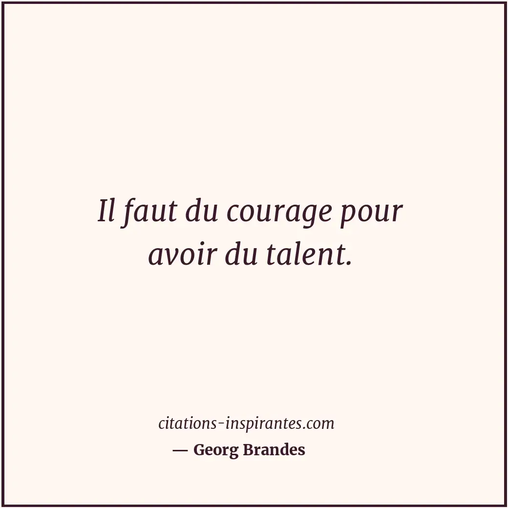 Citation de Georg Brandes