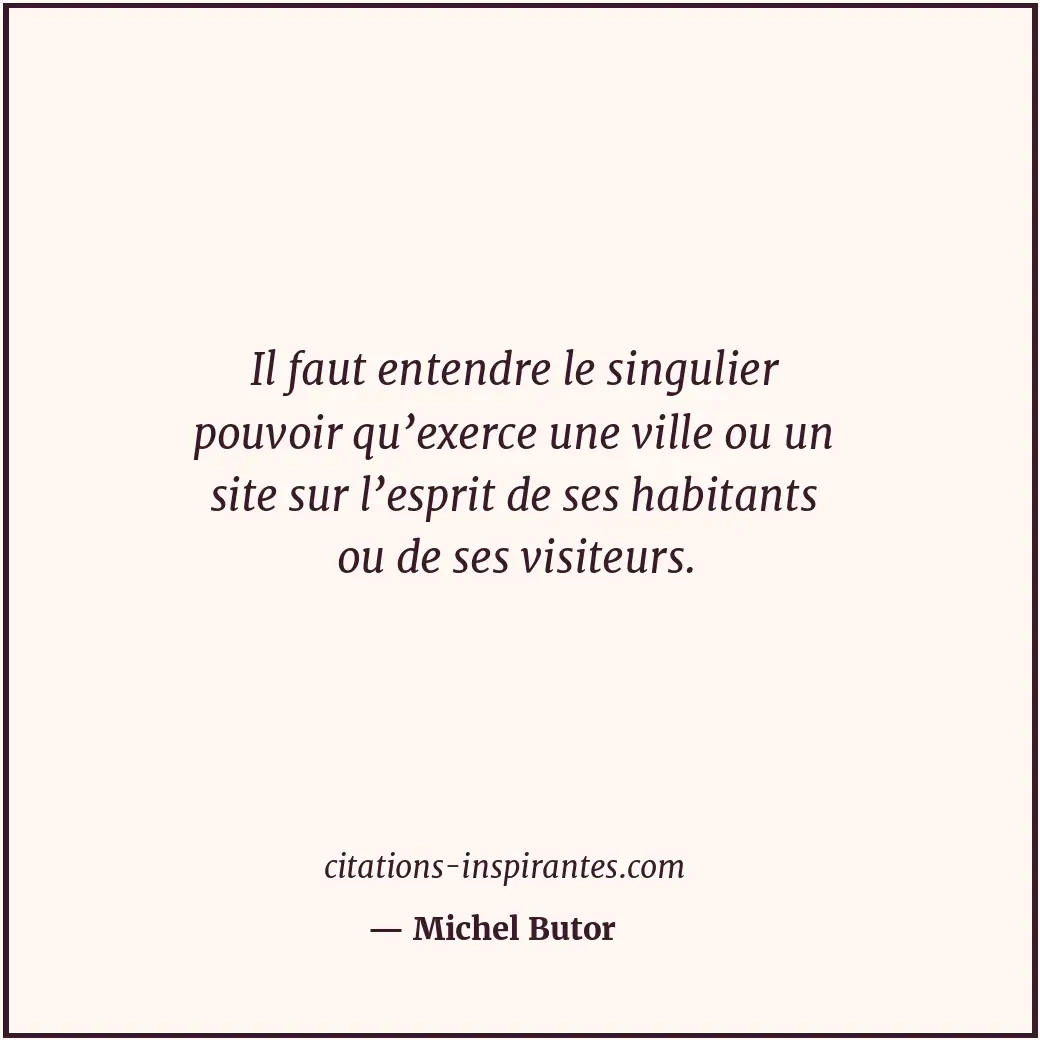 Citation de Michel Butor