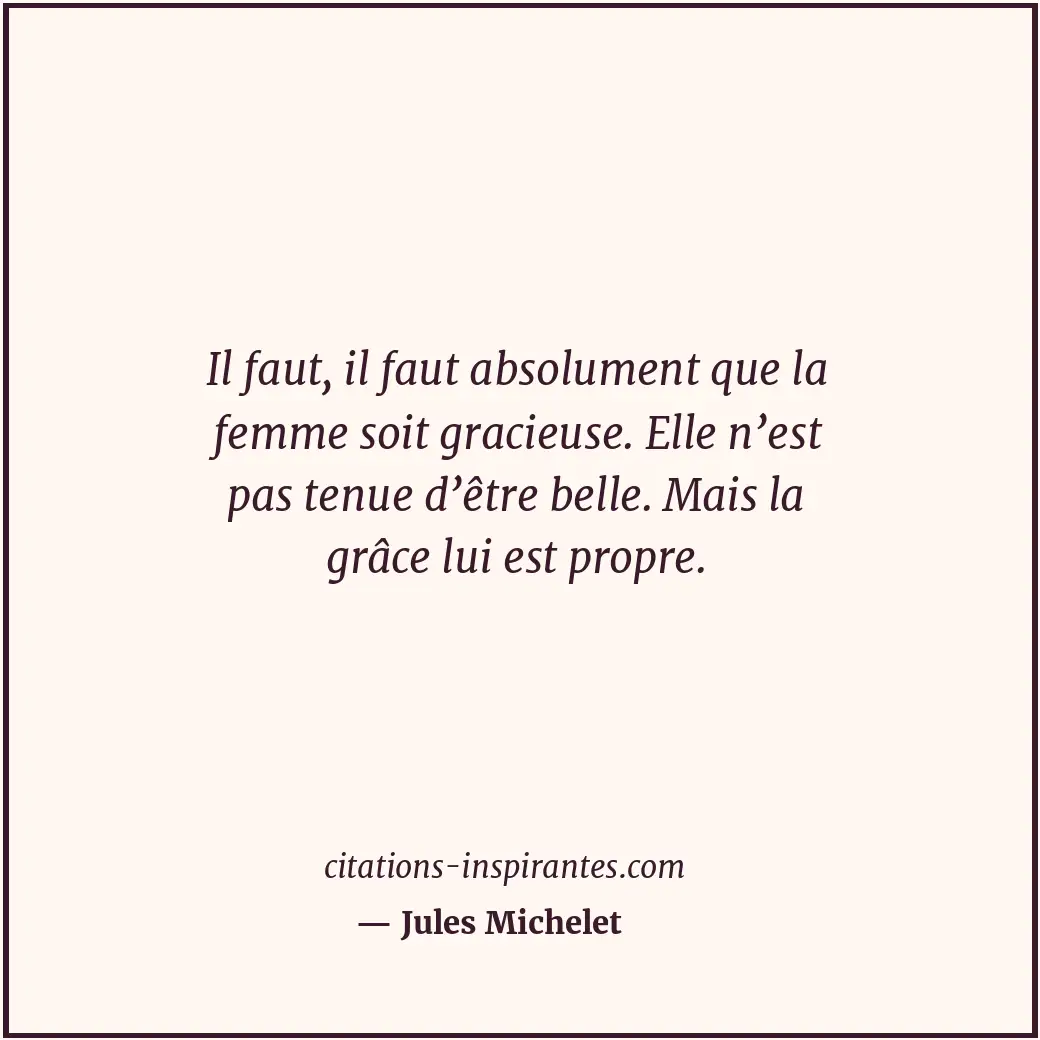 Citation de Jules Michelet