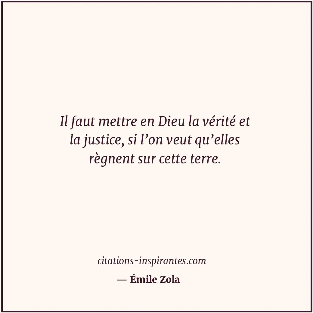 Citation de Émile Zola