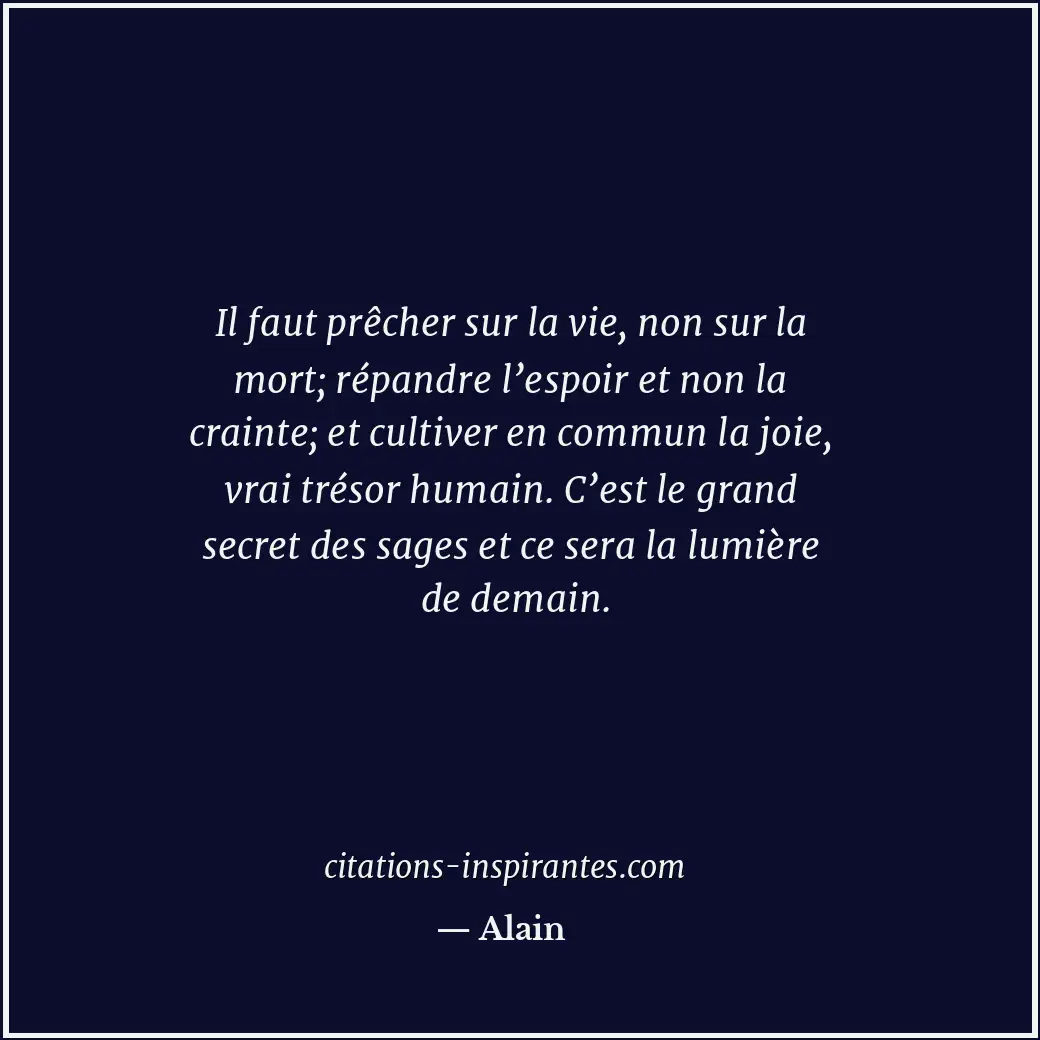 Citation de Alain