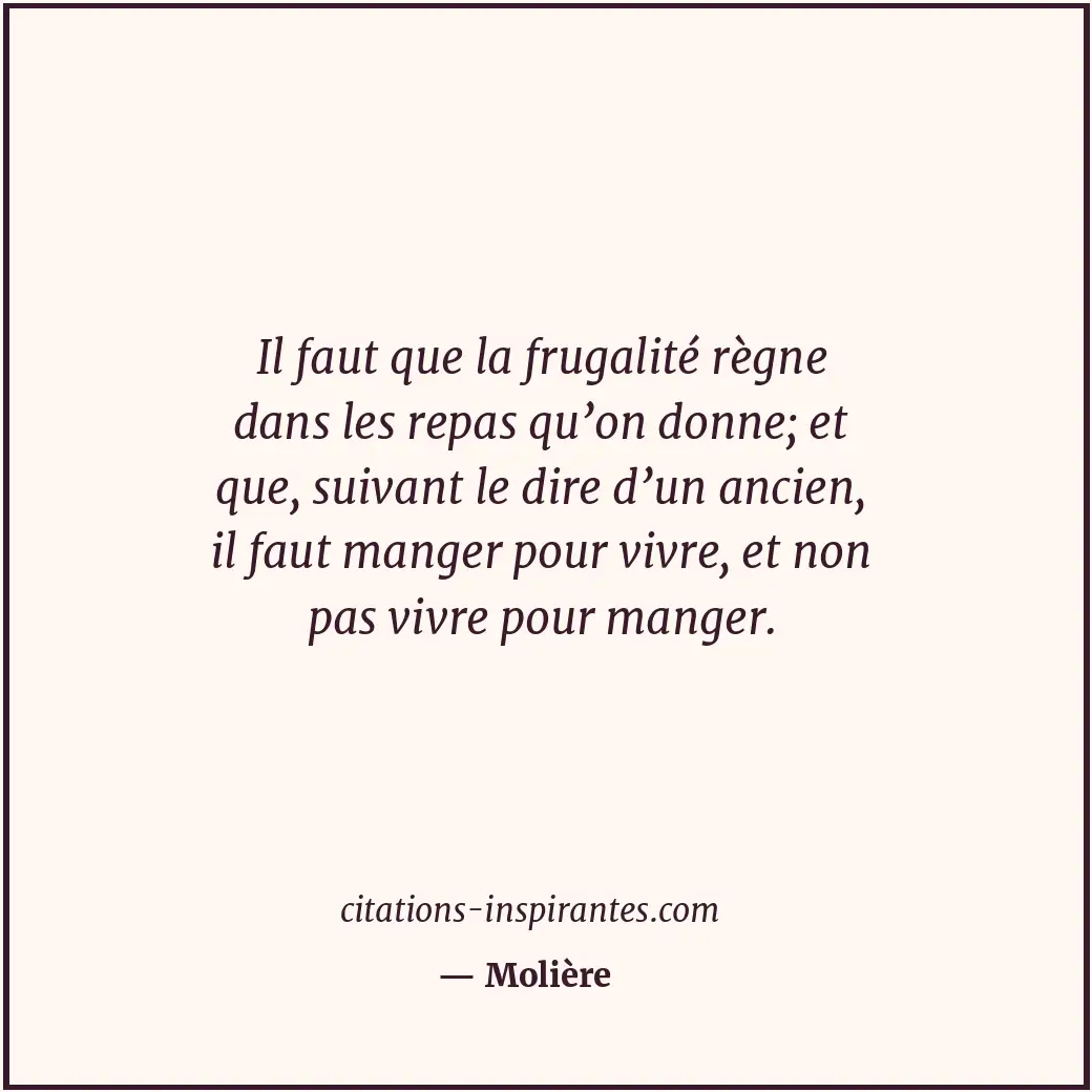 Citation de Molière