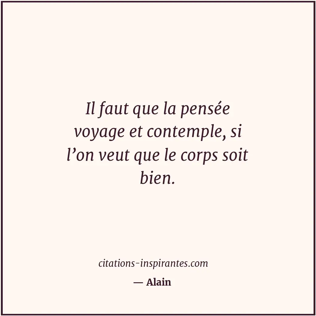 Citation de Alain