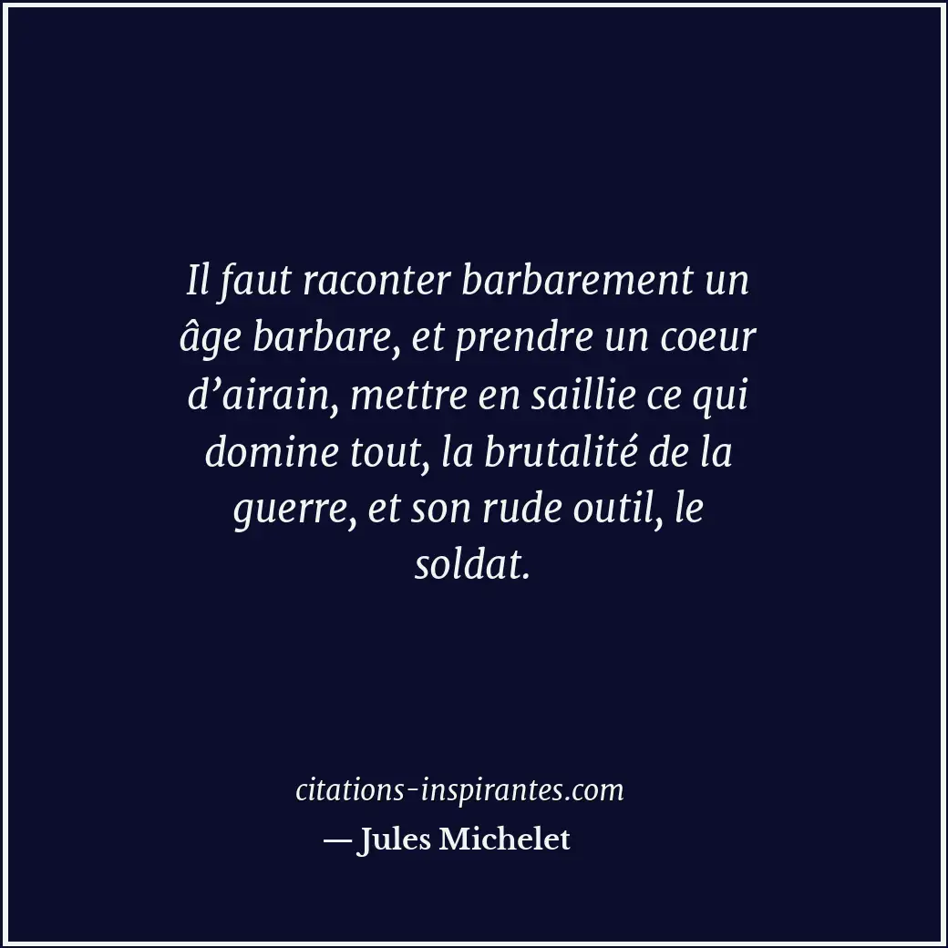 Citation de Jules Michelet