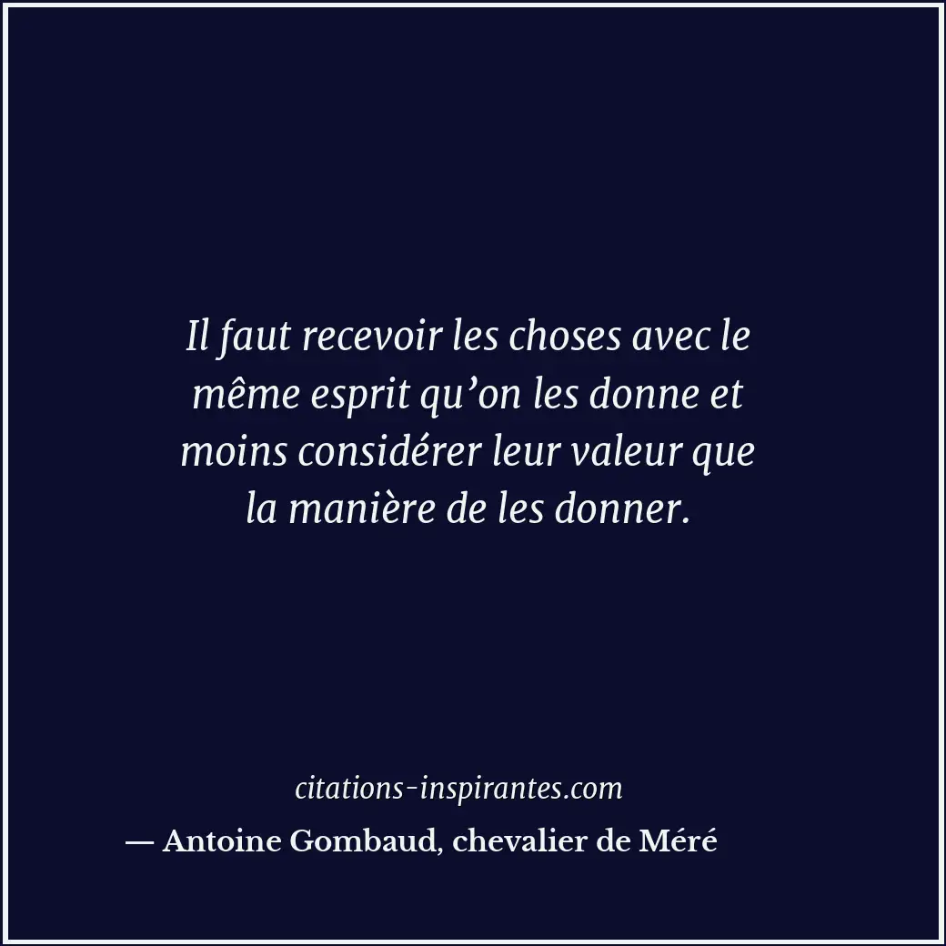 Citation de Antoine Gombaud, chevalier de Méré