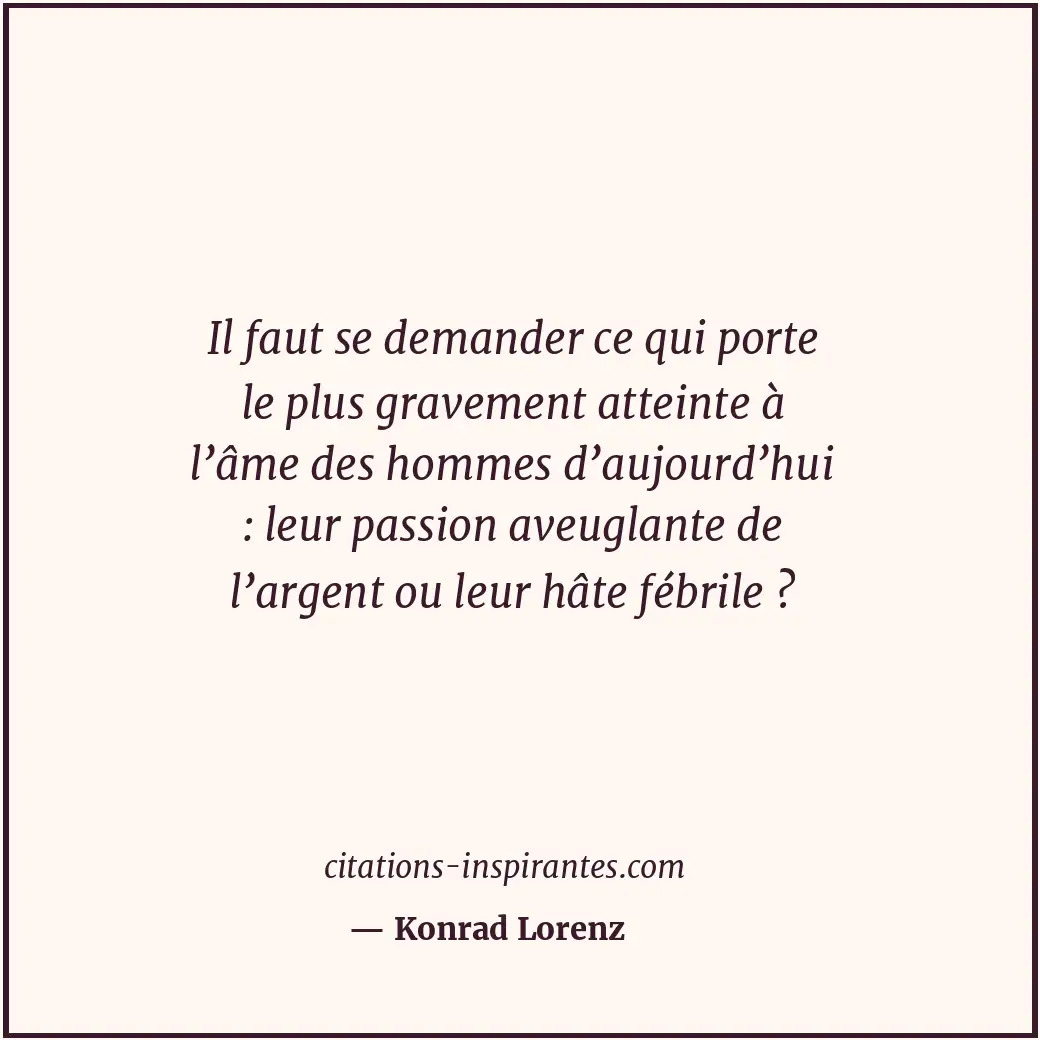 Citation de Konrad Lorenz