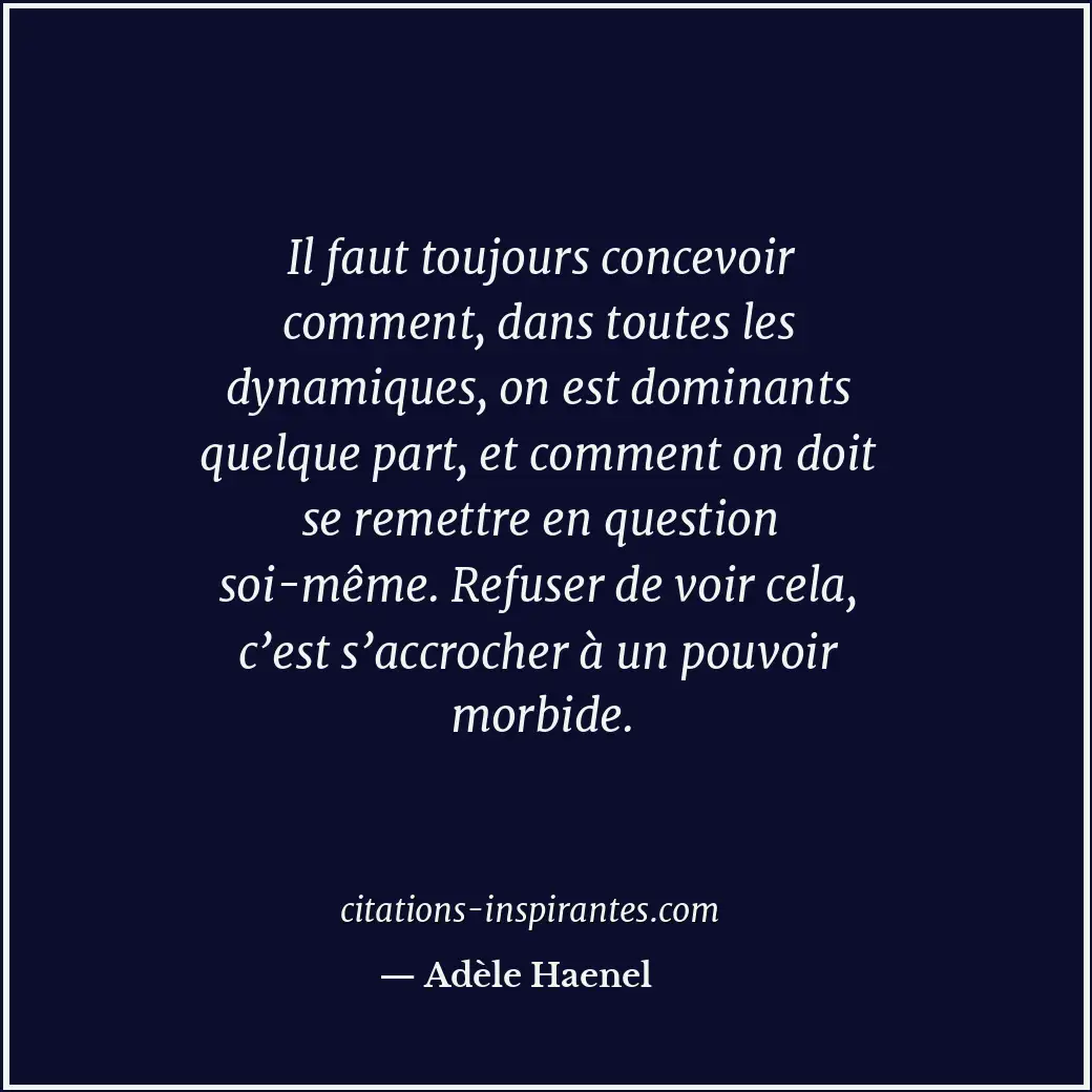 Citation de Adèle Haenel