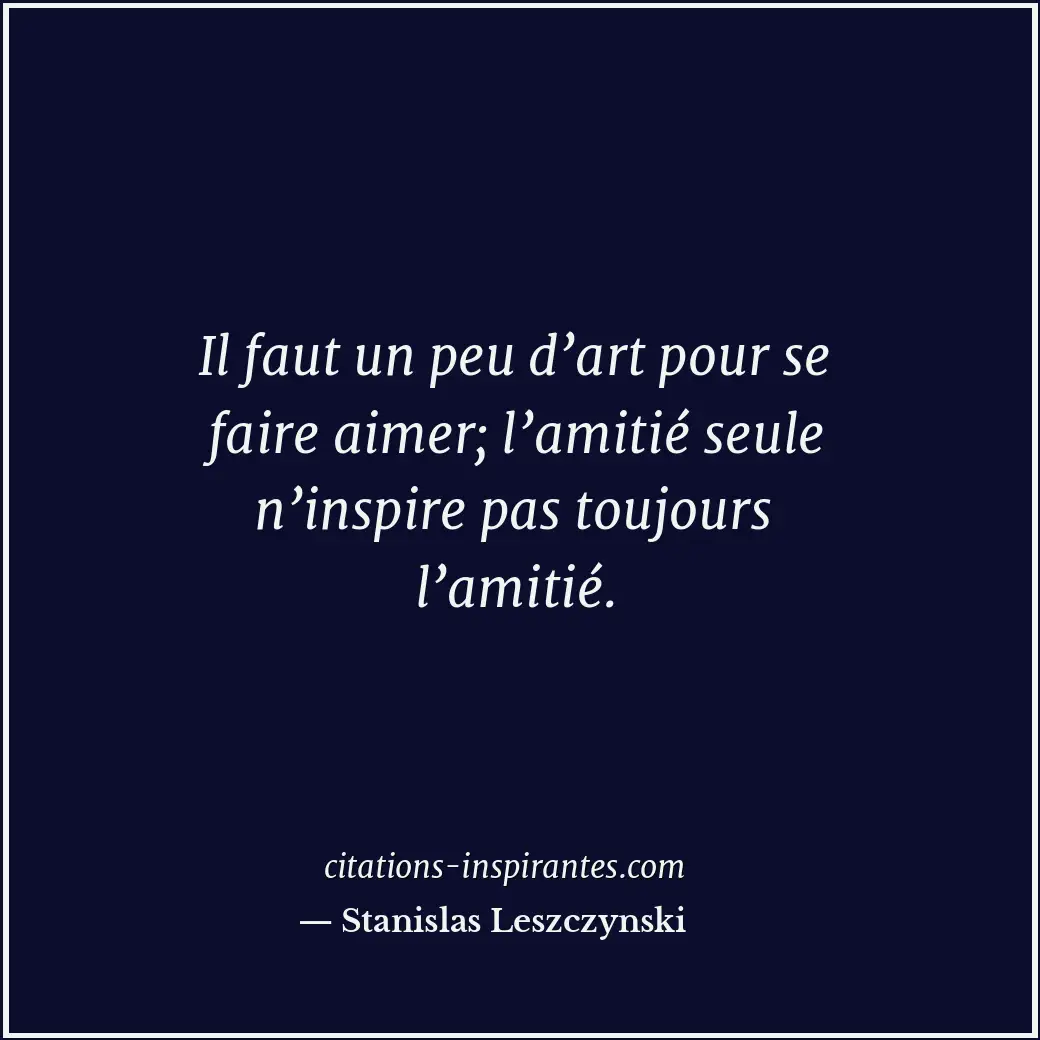 Citation de Stanislas Leszczynski