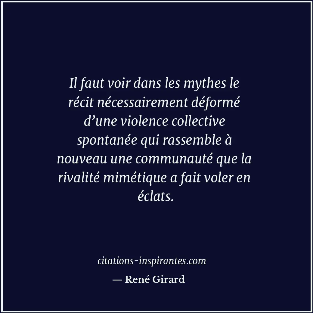 Citation de René Girard