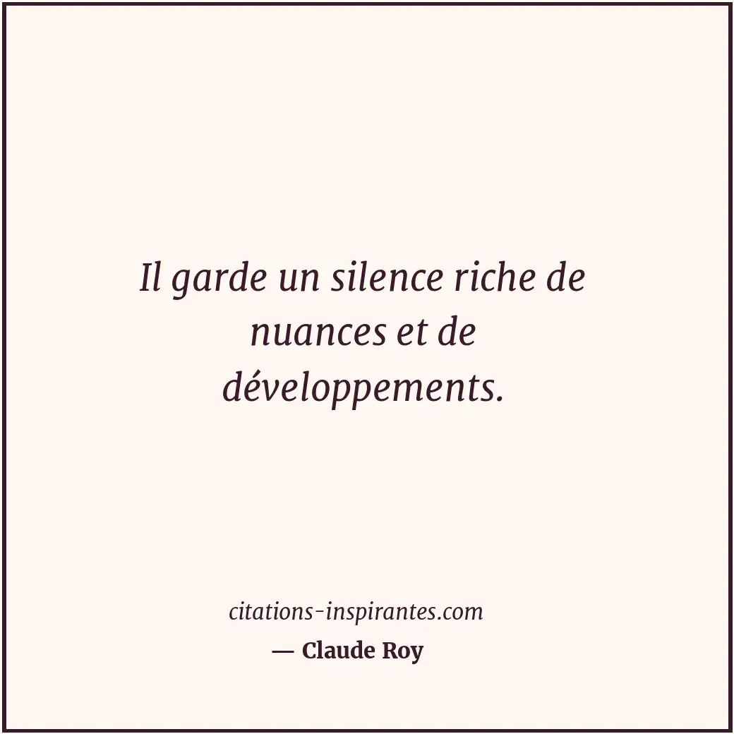 Citation de Claude Roy
