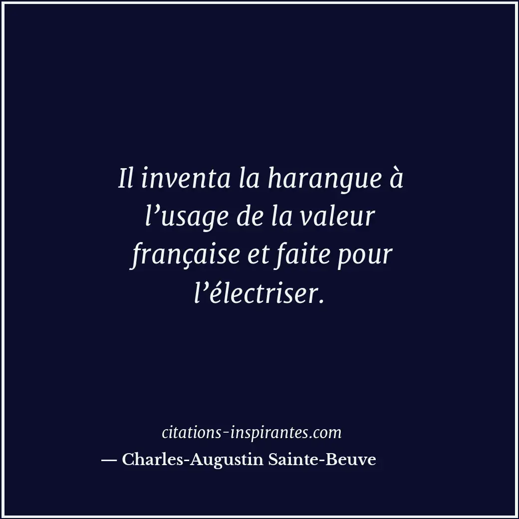 Citation de Charles-Augustin Sainte-Beuve