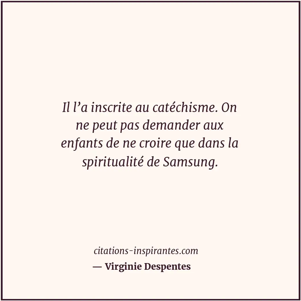 Citation de Virginie Despentes