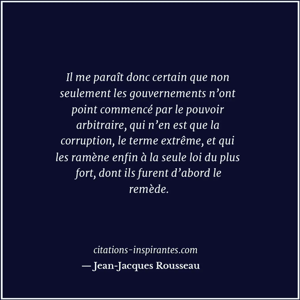 Citation de Jean-Jacques Rousseau