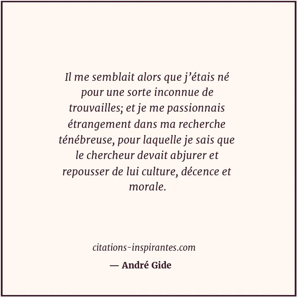 Citation de André Gide