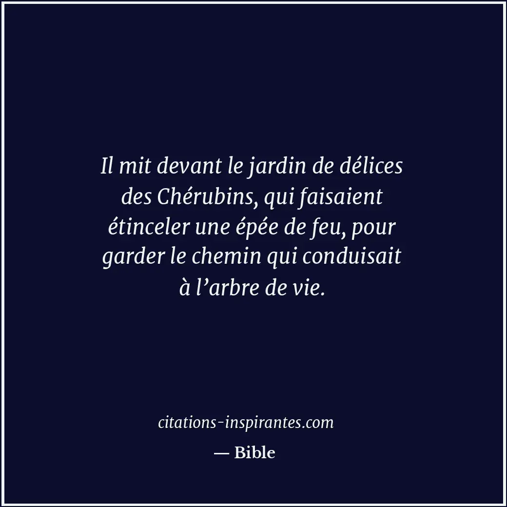 Citation de Bible