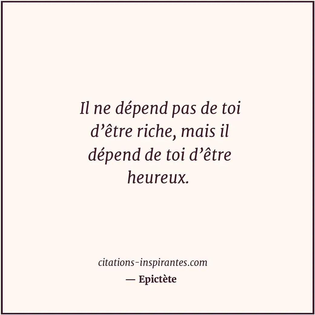 Citation de Epictète