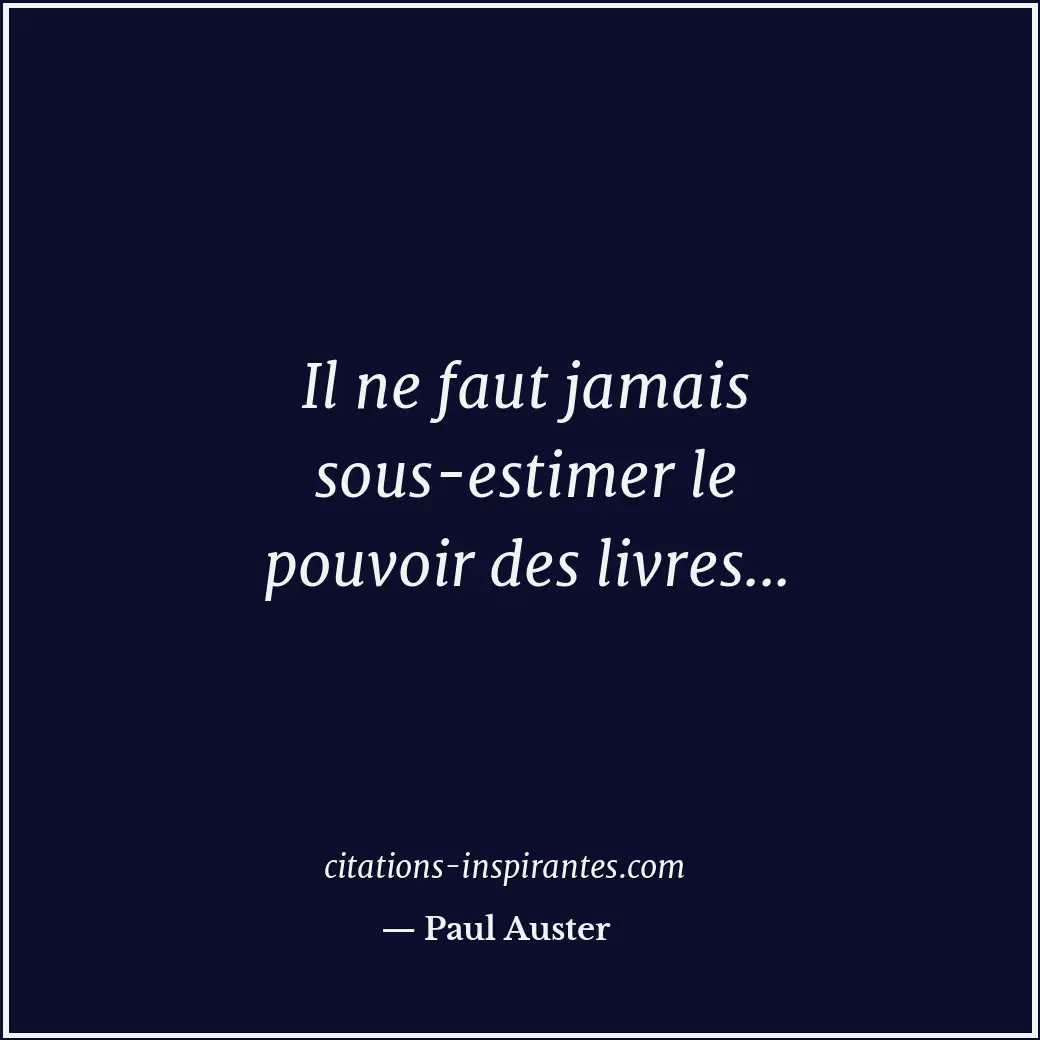 Citation de Paul Auster