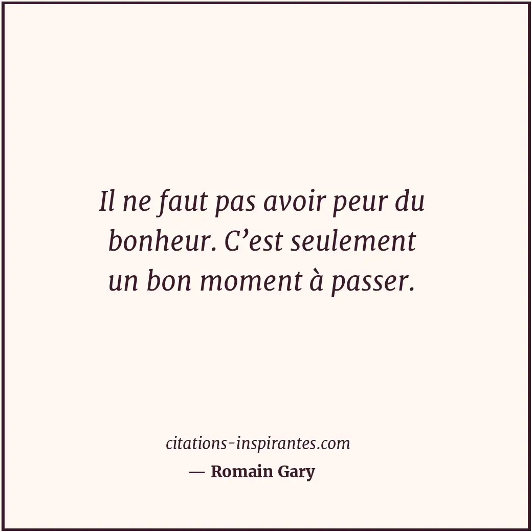 Citation de Romain Gary