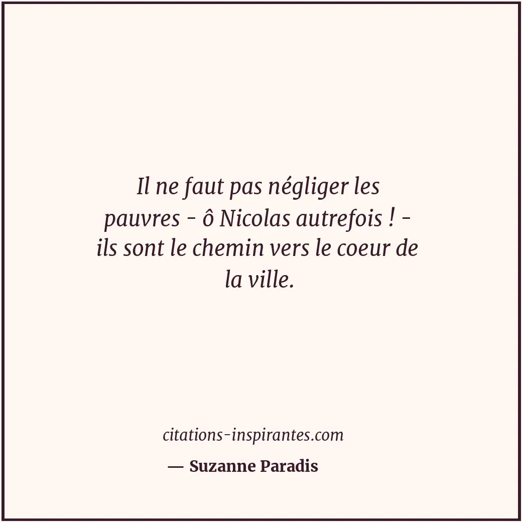 Citation de Suzanne Paradis