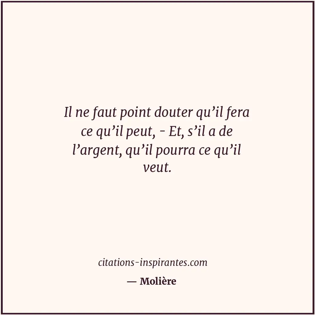 Citation de Molière