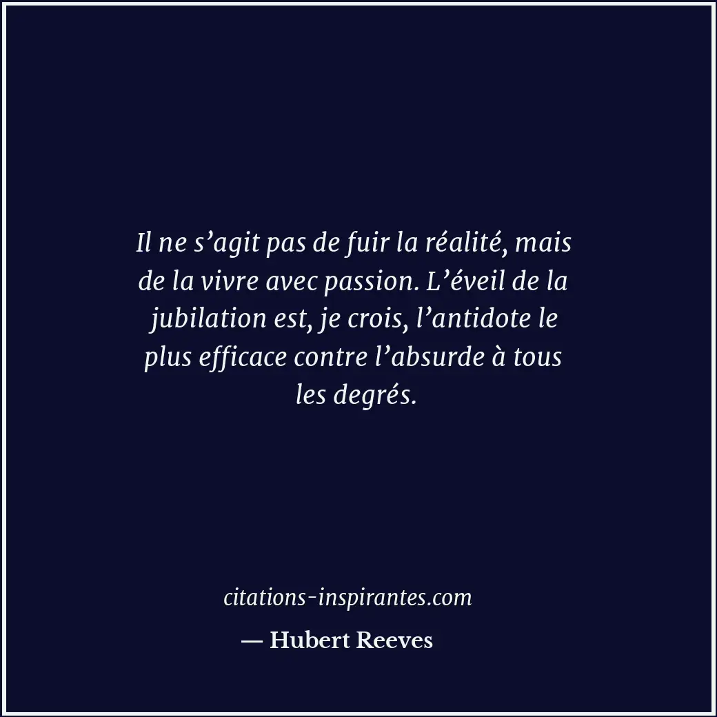 Citation de Hubert Reeves