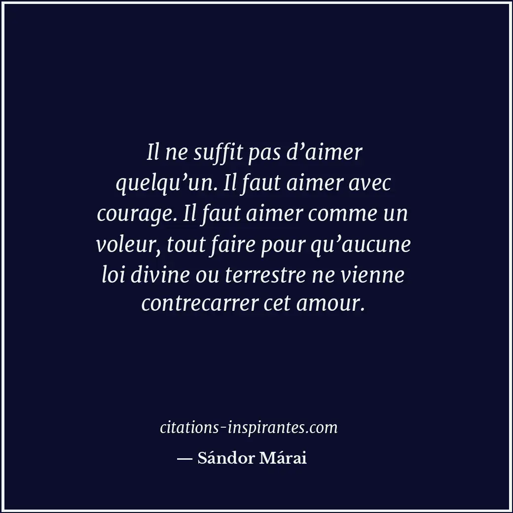 Citation de Sándor Márai