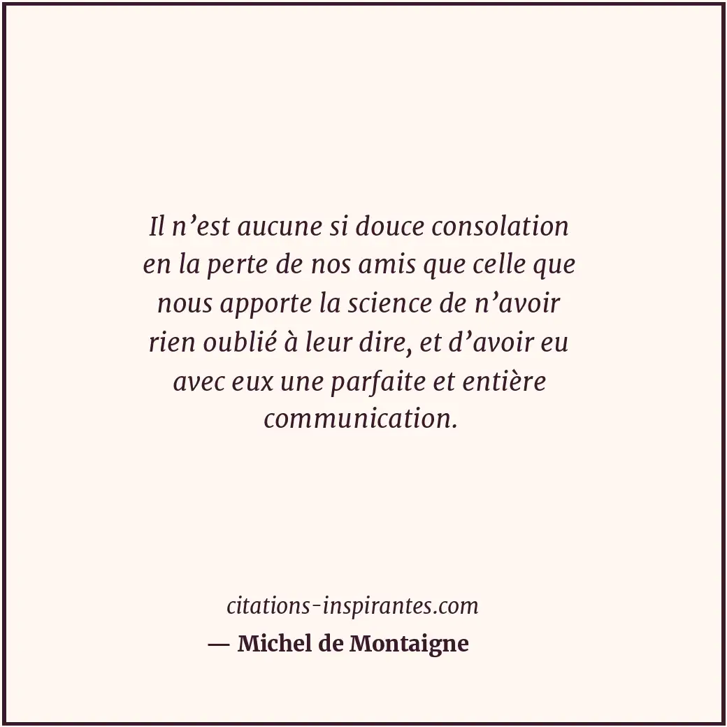 Citation de Michel de Montaigne