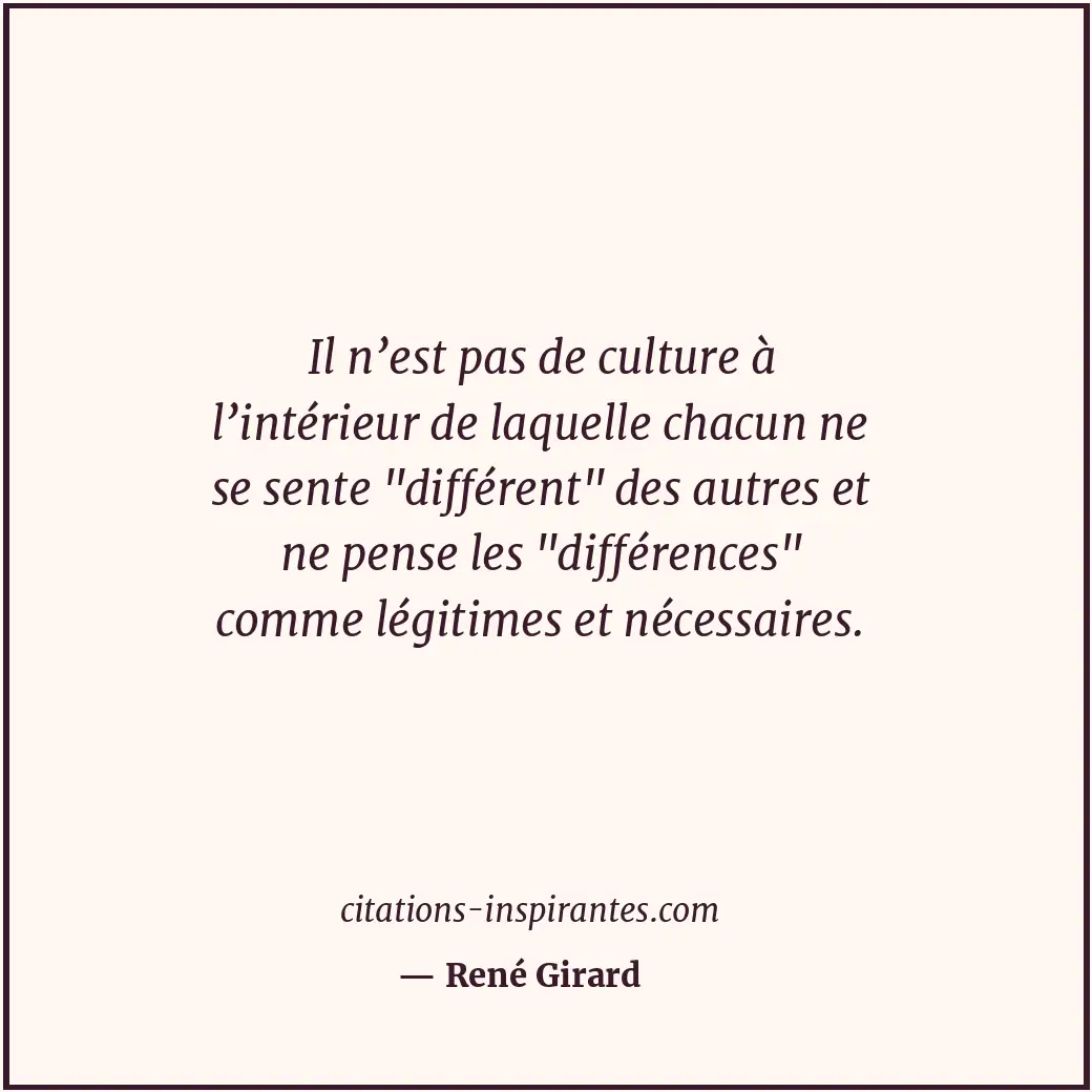 Citation de René Girard