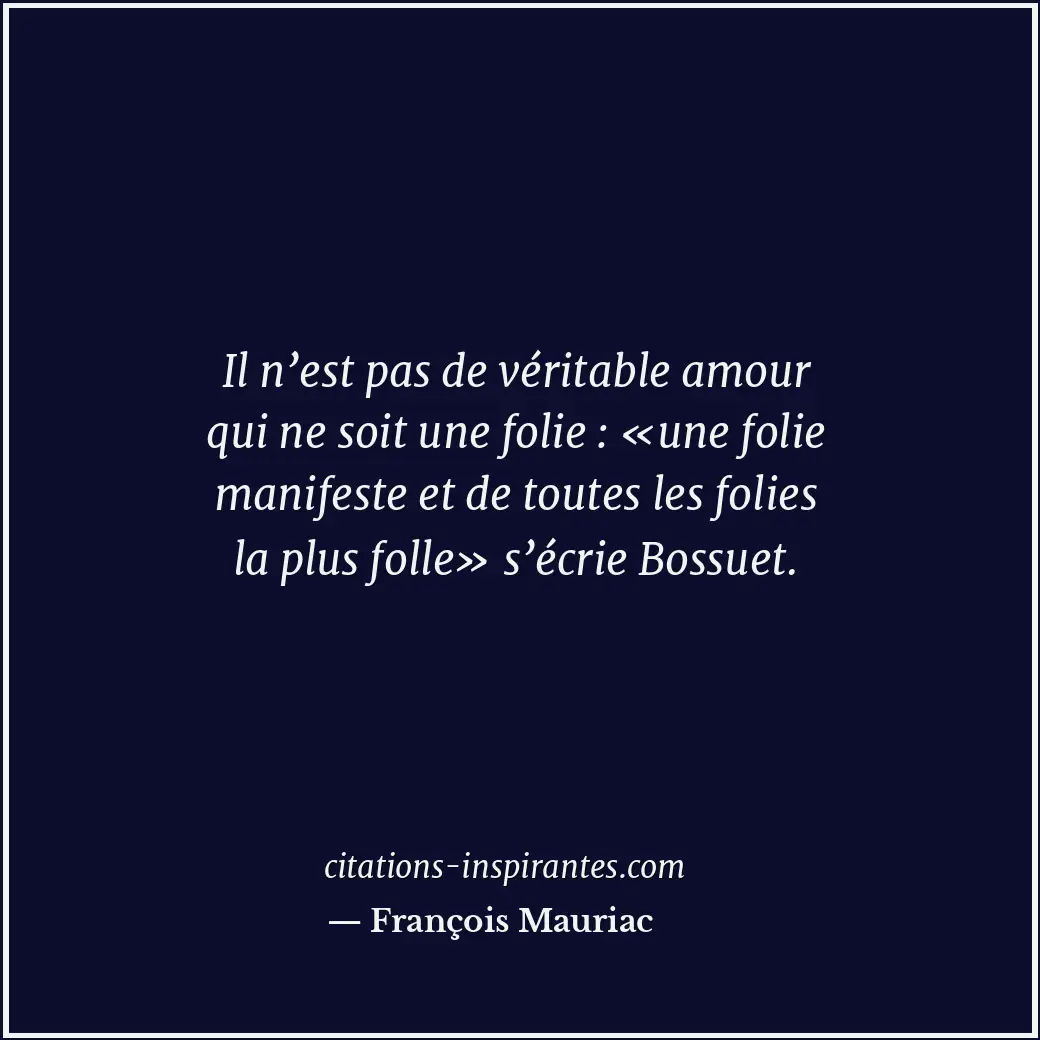 Citation de François Mauriac