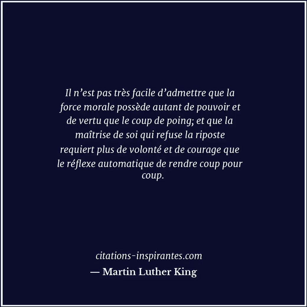 Citation de Martin Luther King