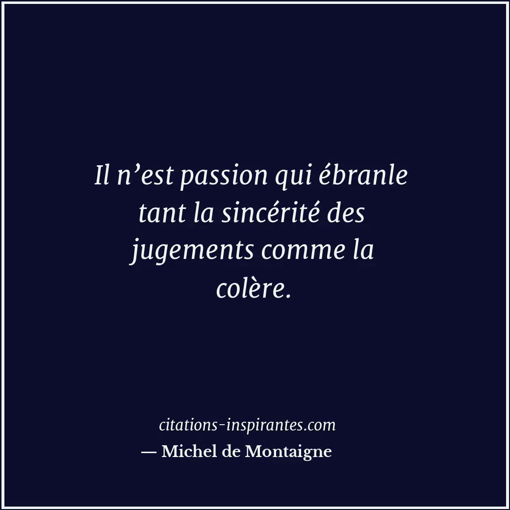 Citation de Michel de Montaigne