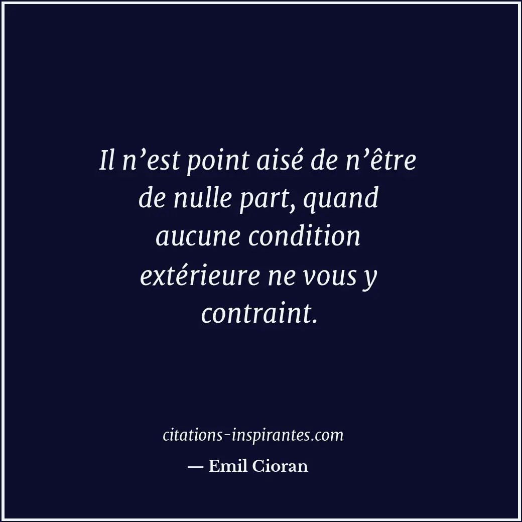 Citation de Emil Cioran