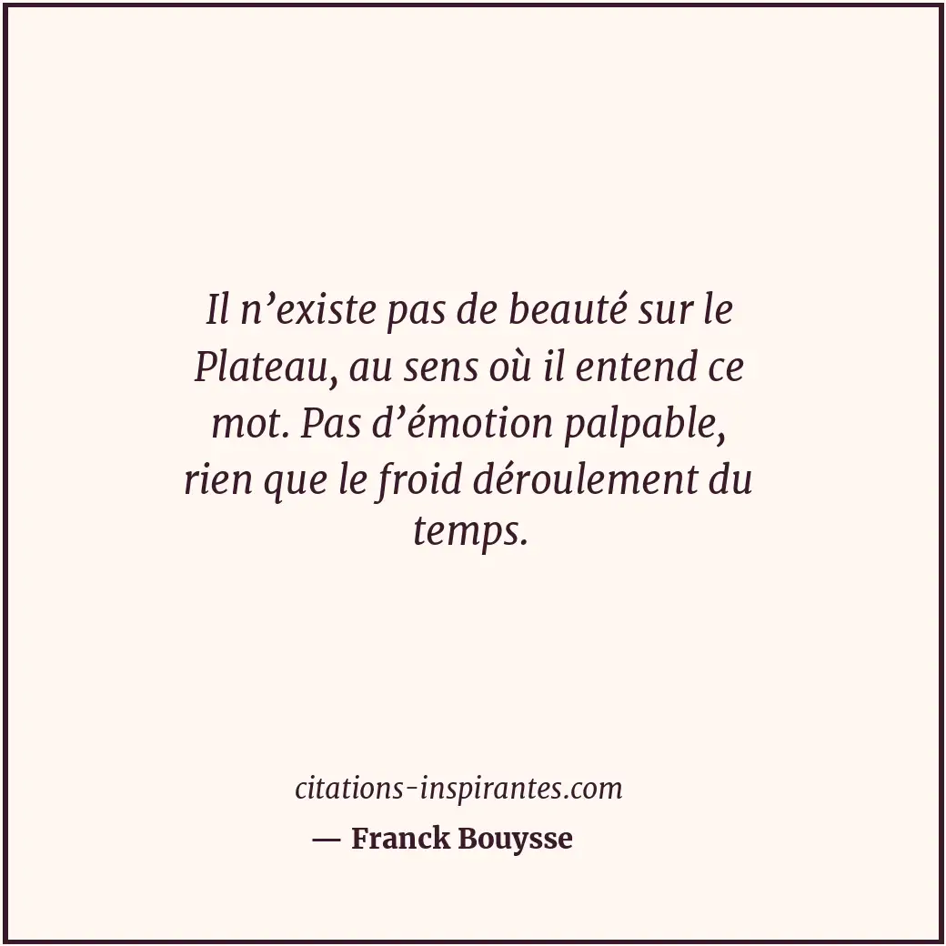 Citation de Franck Bouysse