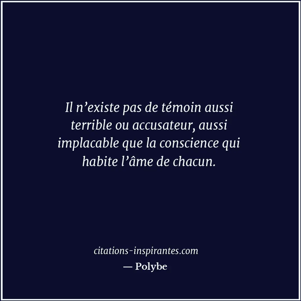 Citation de Polybe