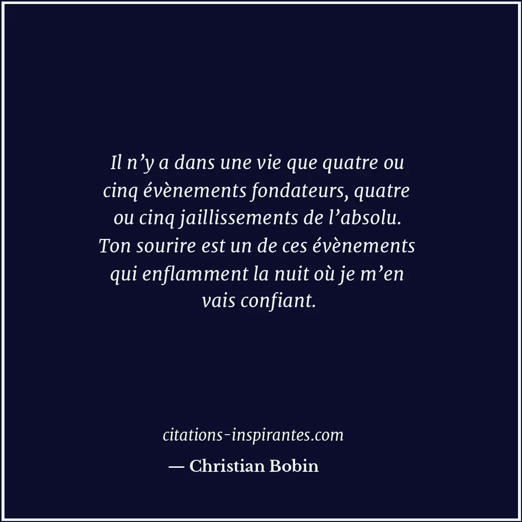 Citation de Christian Bobin