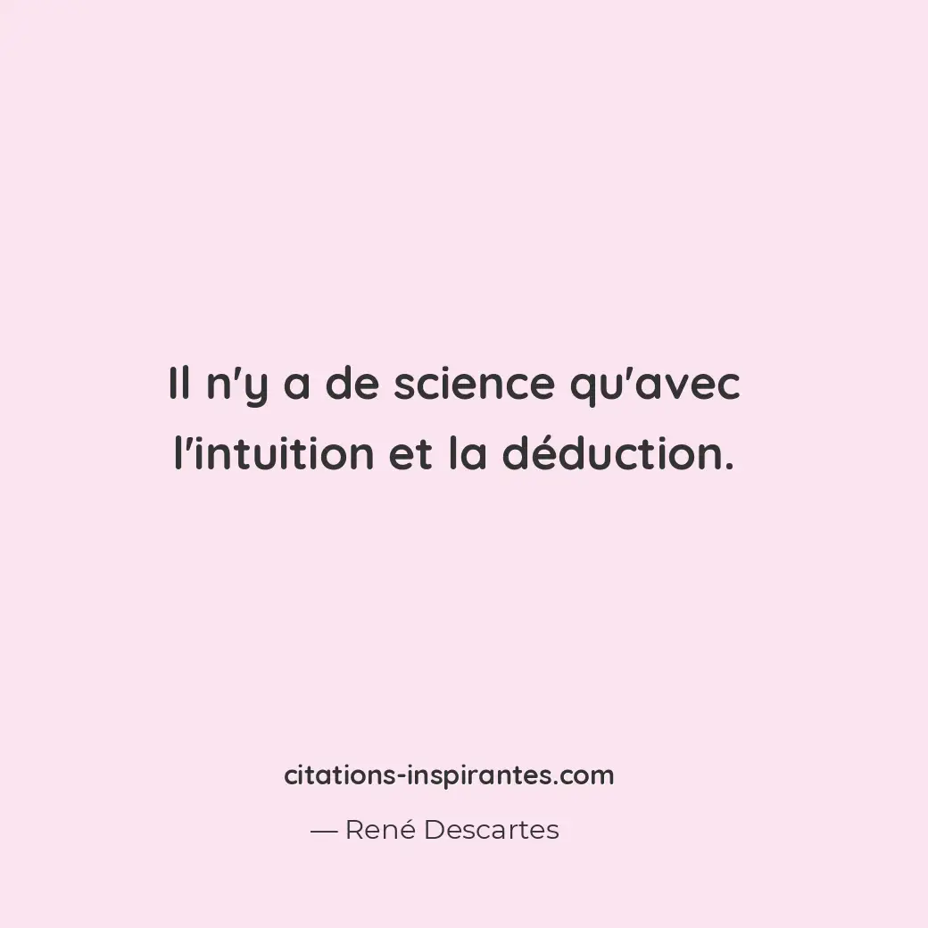 Citation de René Descartes