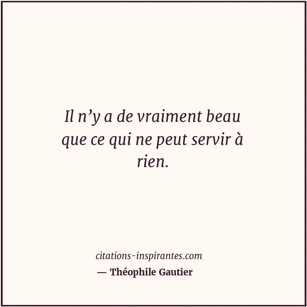 Citation de Théophile Gautier
