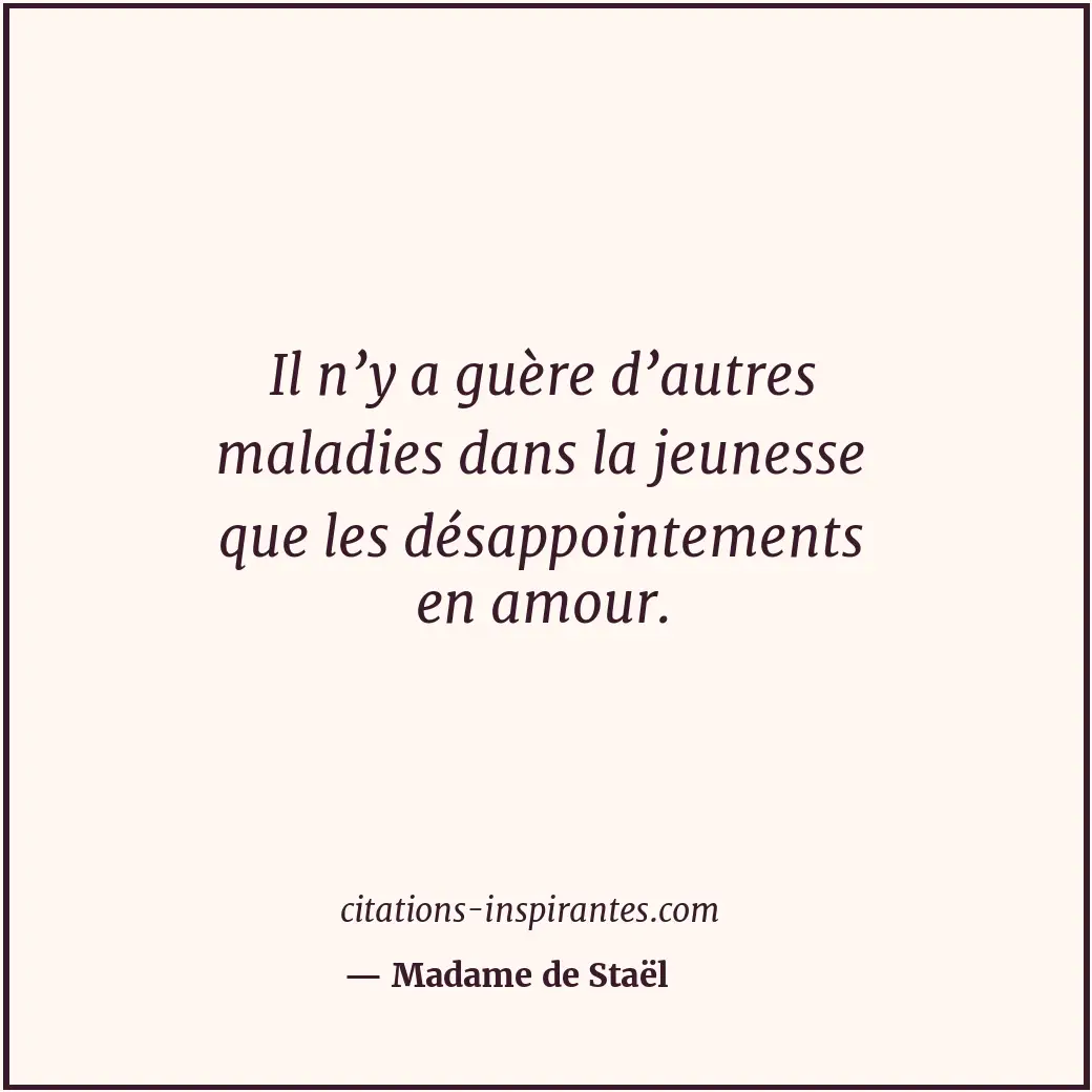 Citation de Madame de Staël