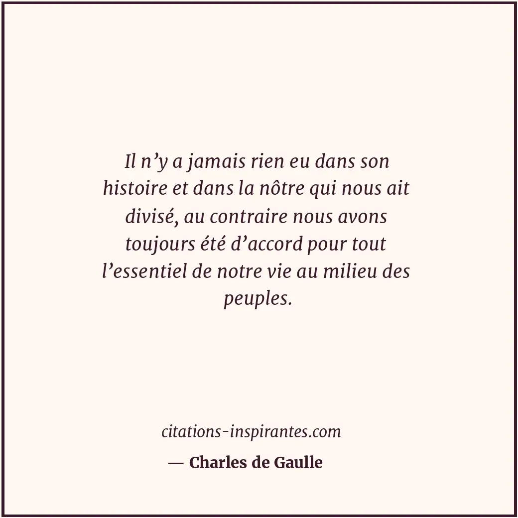 Citation de Charles de Gaulle