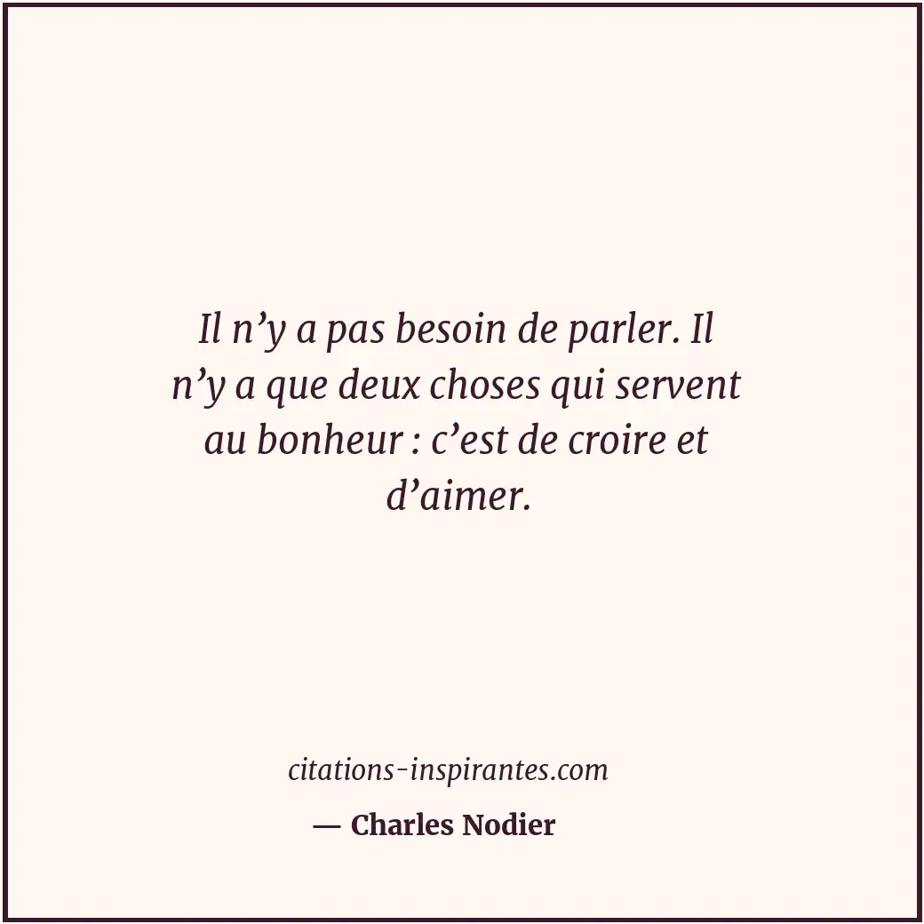 Citation de Charles Nodier