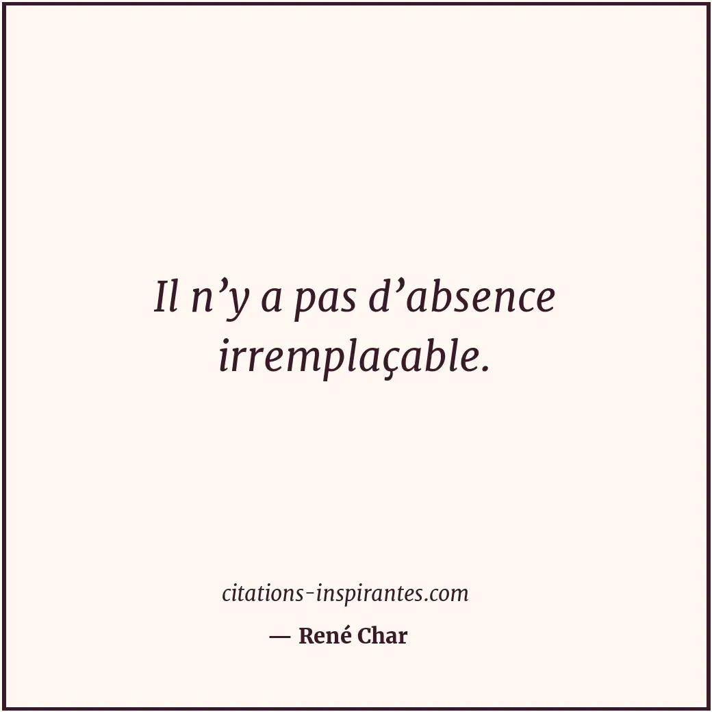 Citation de René Char